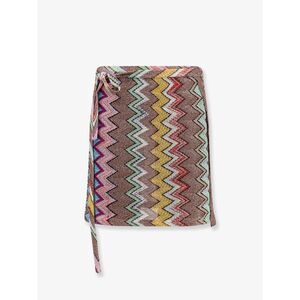 Missoni Women Lurex Skirt With Iconic Multicolor Motif